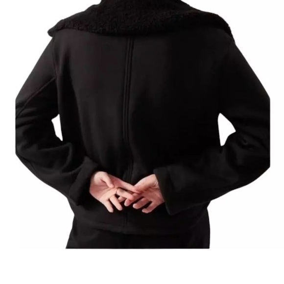 ATHLETA Westbound Sherpa Black Jacket Bohemian 2X NWT - Picture 4 of 5